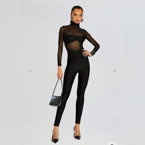 SER.O.YA - BRIETTA BANDEAU MESH CATSUIT